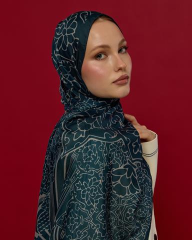 S-HAREM-57 Gece & Taş Harem Rüyası Desen Şal