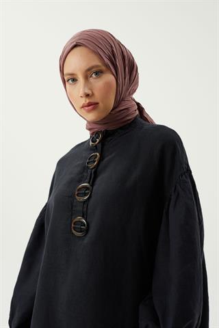 Gül Kurusu Piliseli Bambu Şal