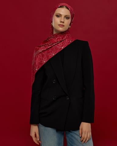 S-EFSUNLU-09 Gülkurusu & Fildişi Efsunlu Desen Şal