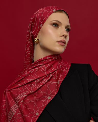 S-EFSUNLU-09 Gülkurusu & Fildişi Efsunlu Desen Şal