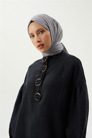 Gümüş Piliseli Bambu Şal