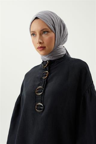 Gümüş Piliseli Bambu Şal