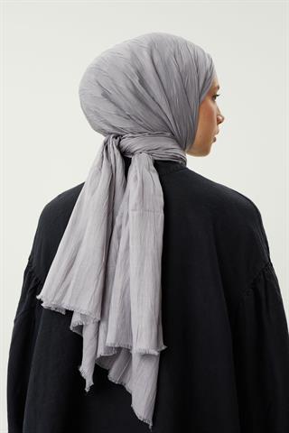 Gümüş Piliseli Bambu Şal
