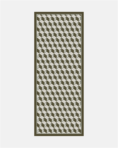 Haki Icon Vual İpek Şal