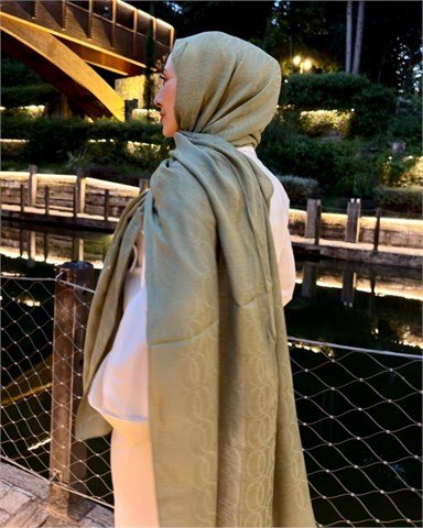 Haki Imannoor Aura Desen Pamuk Jakar Şal