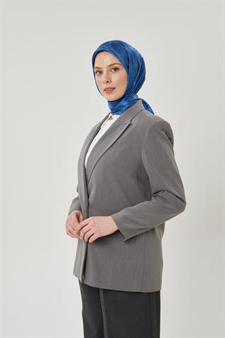 İndigo G Desen Parlak Jakar Eşarp