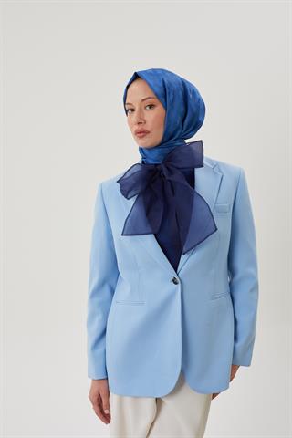 İndigo Rise Desen Jakar Şal