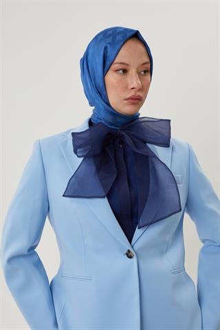 İndigo Rise Desen Jakar Şal