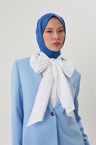 İndigo Shine Desen Jakar Şal