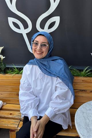 İndigo Su Yolu Lyocell Bambu Jakar Şal