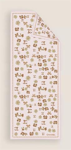 İthal Bej CH Desen Vual İpek Şal 