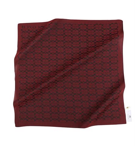 İthal Bordo C Desen Yün İpek Eşarp