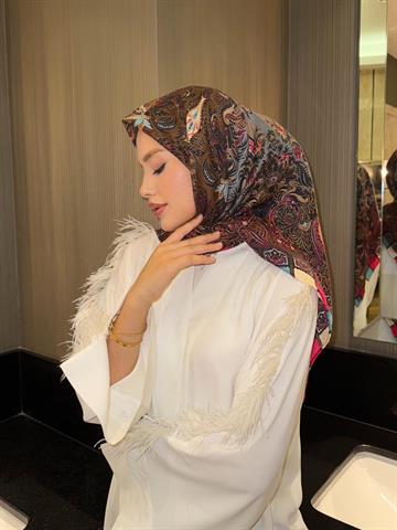 İthal Bordo E 4 Yün Kaşmir Eşarp