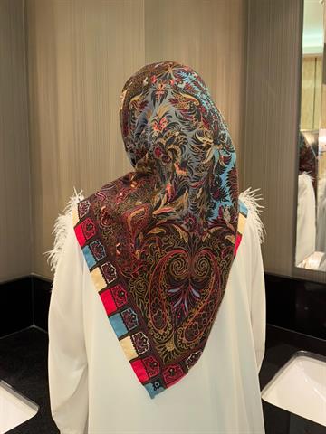 İthal Bordo E 4 Yün Kaşmir Eşarp