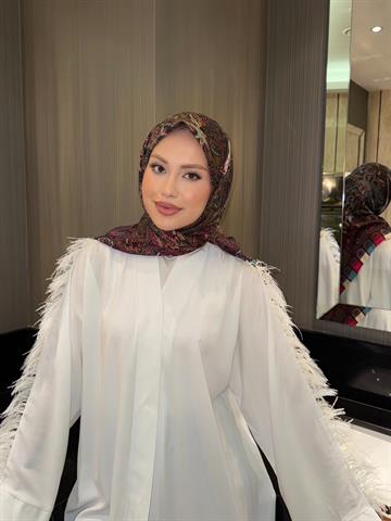 İthal Bordo E 4 Yün Kaşmir Eşarp