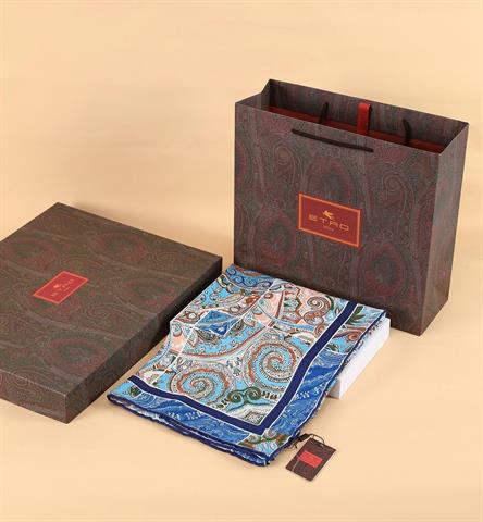 İthal İndigo E Yün Kaşmir Eşarp