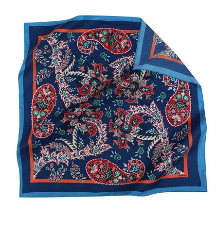 İthal İndigo & Lacivert E 3 Yün Kaşmir Eşarp