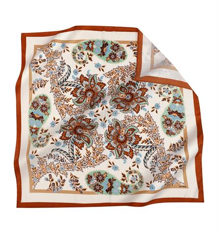 İthal Kiremit & Bej E 3 Yün Kaşmir Eşarp