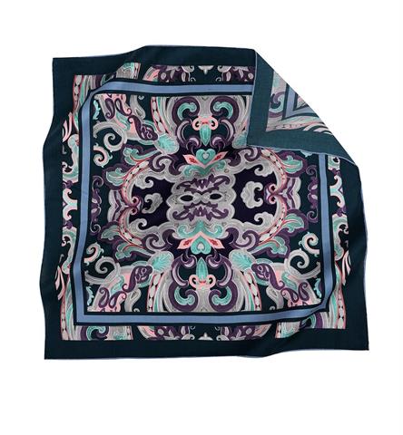 İthal Mor & Gri E 2 Yün Kaşmir Eşarp