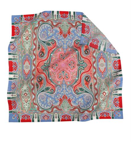 İthal Soft Mavi E 5 Yün Kaşmir Eşarp