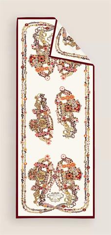 İthal Taş & Bordo H Desen Vual İpek Şal 