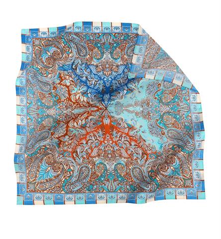 İthal Turkuaz E 4 Yün Kaşmir Eşarp