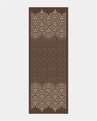 S-SARAYLI-35 Kakao & Krem Tarçını Saraylı Desen Şal