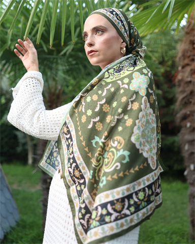 Kervan Yolu Silk Nomads Vual İpek Şal