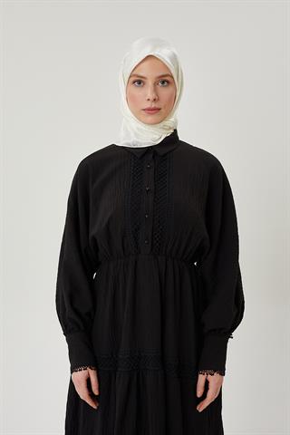 Kırık Beyaz G Desen Parlak Jakar Eşarp