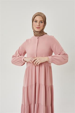 Koyu Vizon F Desen Parlak Jakar Eşarp