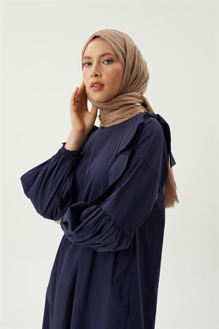 Koyu Vizon Piliseli Bambu Şal