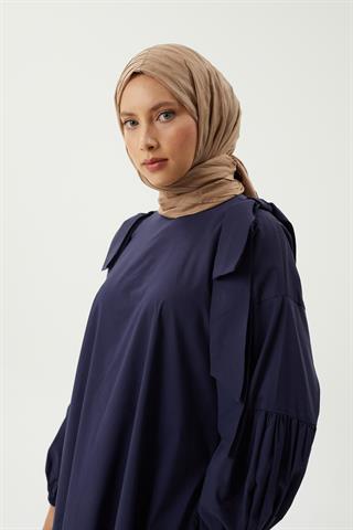 Koyu Vizon Piliseli Bambu Şal