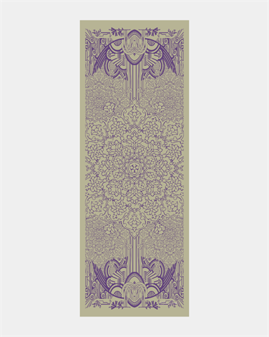 S-HAREM-04 Krem Zencefil & Menekşe Harem Rüyası Desen Şal