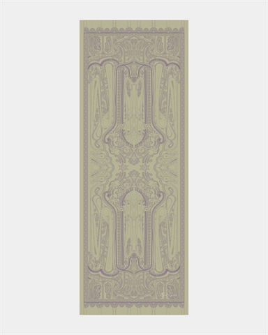 SV-HURREM-04 Krem Zencefil & Menekşe Hürrem Desen  Şal