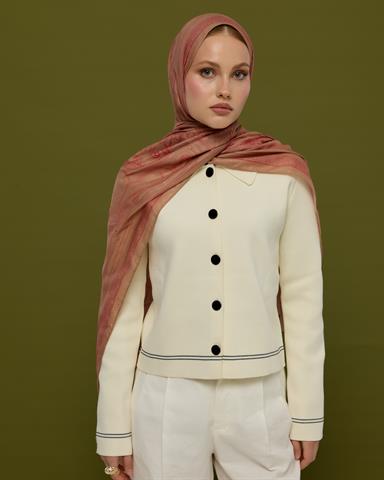 SV-HURREM-08 Kum Beji & Nar Çiçeği Hürrem Desen  Şal