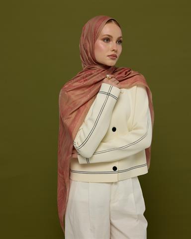 SV-HURREM-08 Kum Beji & Nar Çiçeği Hürrem Desen  Şal