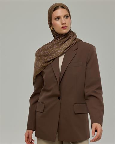 S-HAREM-33 Kumral & Leylak Gölgüsü Harem Rüyası Desen Şal