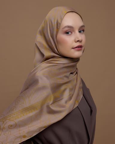 S-EFSUNLU-47 Kumral Toprak & Bal Revanı Efsunlu Desen Şal