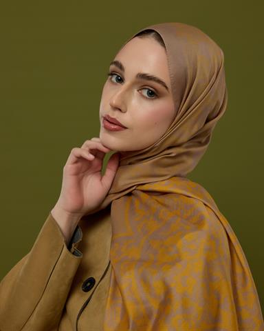 S-SARAYLI-47 Kumral Toprak & Bal Revanı Saraylı Desen Şal