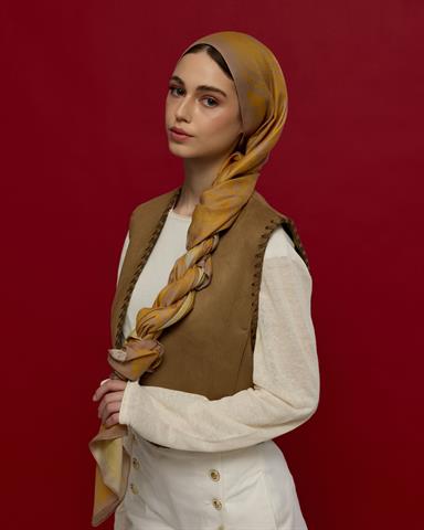 S-SULTANİ-47 Kumral Toprak & Bal Revanı Sultani Desen Şal