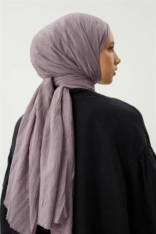 Lavanta Gri Piliseli Bambu Şal