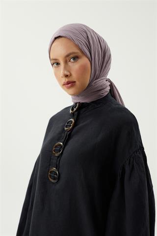 Lavanta Gri Piliseli Bambu Şal