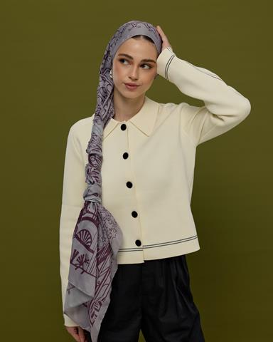 S-HAREM-02 Leylak & Erguvani Harem Rüyası Desen Şal