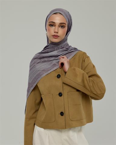 SV-HURREM-02 Leylak & Erguvani Hürrem Desen  Şal