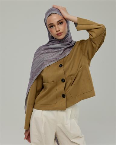 SV-HURREM-02 Leylak & Erguvani Hürrem Desen  Şal