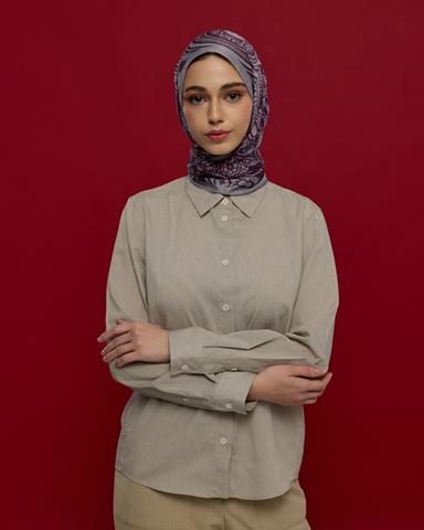 S-SULTANİ-02 Leylak & Erguvani Sultani Desen Şal