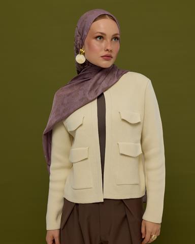 S-SARAYLI-34 Leylak Gölgüsü & Kumral Saraylı Desen Şal