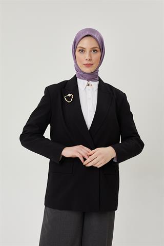 Lila F Desen Parlak Jakar Eşarp