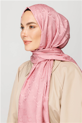 Pembe Mc Desen Jakar Şal