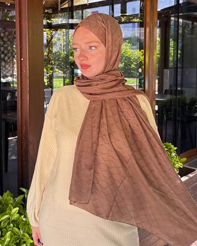 Mocha Baklava Lyocell Bambu Jakar Şal